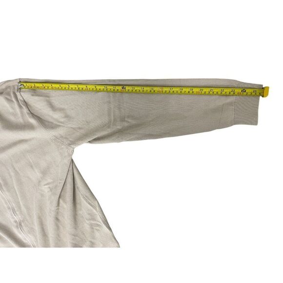 Massimo Dutti Mens Cardigan Sweater XL Beige Cotton Full Zip 0978/350 NWT - Picture 12 of 13